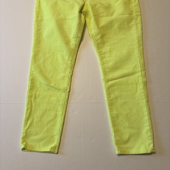 polo ralph lauren Yellow Tompkins Skinny Crop Cords Size 30 Women’s Preppy - Picture 3 of 9